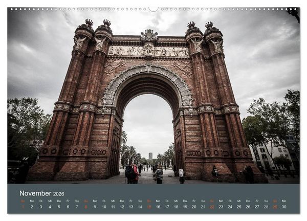 Produktbild: Barcelona - Faszinierende Architektur (hochwertiger Premium Wandkalender 2026 DIN A2 quer), Kunstdruck in Hochglanz