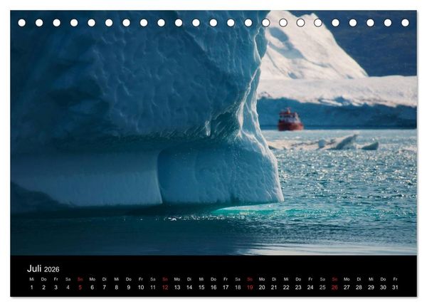Produktbild: Gr&ouml;nland by Andr&eacute; Poling (Tischkalender 2026 DIN A5 quer), CALVENDO Monatskalender