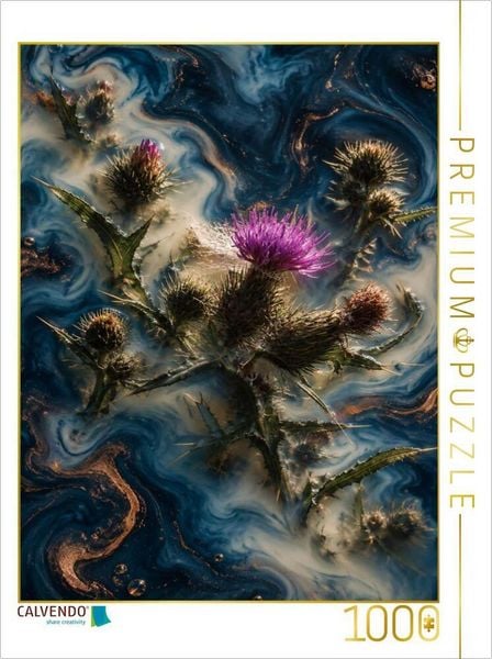 CALVENDO Puzzle Distel | 1000 Teile Lege-Größe 64 × 48 cm Foto-Puzzle für glückliche Stunden