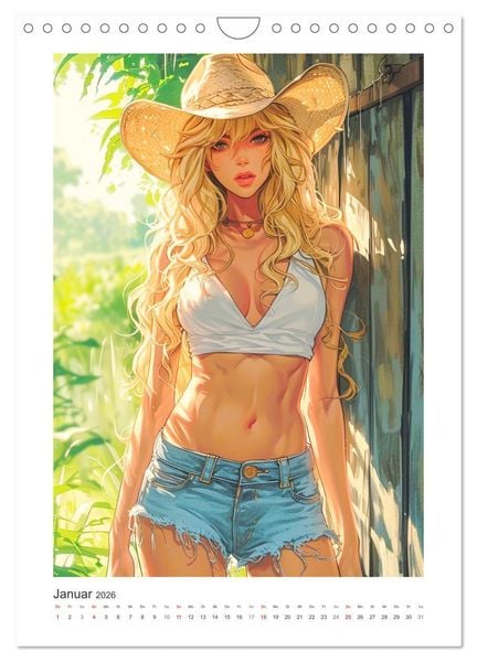 Produktbild: Manga-Girls. Coole Comics mit Ausstrahlungskraft (Wandkalender 2026 DIN A4 hoch), CALVENDO Monatskalender