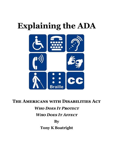 Produktbild: Explaining The ADA