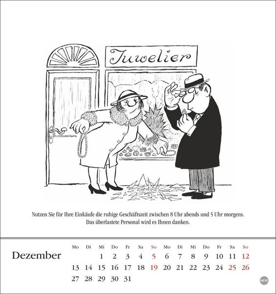 Produktbild: Loriot Postkartenkalender 2027