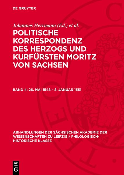 Produktbild: 26. Mai 1548 &ndash; 8. Januar 1551