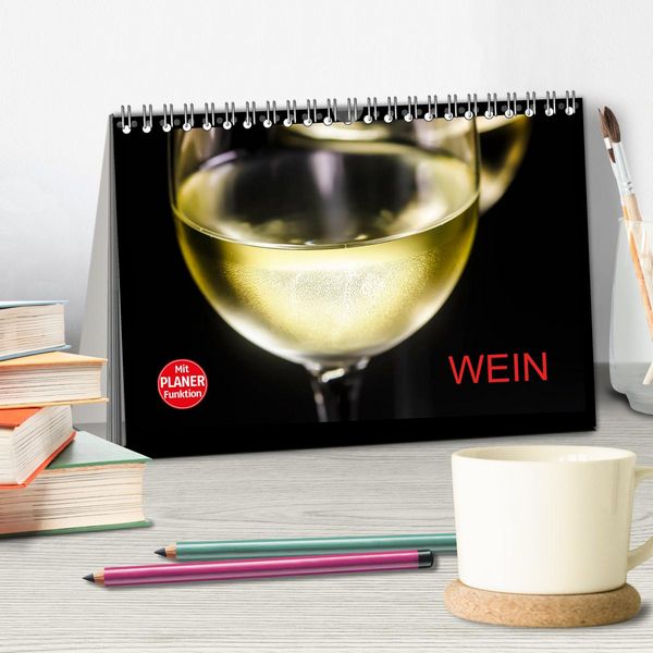 Produktbild: Wein (Tischkalender 2026 DIN A5 quer), CALVENDO Monatskalender