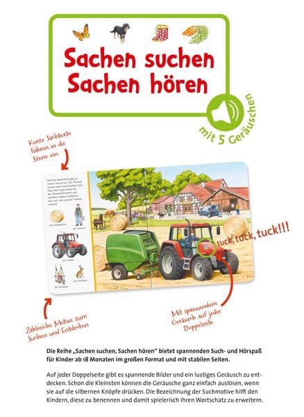 Produktbild: Sachen suchen, Sachen h&ouml;ren: Auf dem Bauernhof (X)