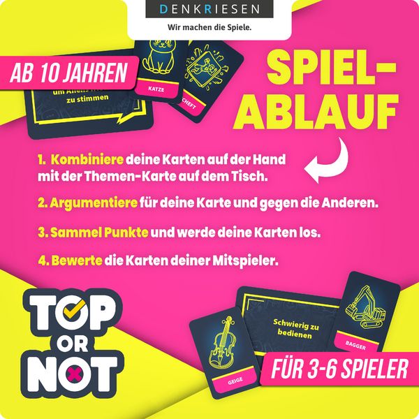 Produktbild: DENKRIESEN - Top or Not!? - "Dabei sein ist alles."