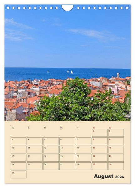 Produktbild: Piran, Sloweniens Perle am Mittelmeer (Wandkalender 2026 DIN A4 hoch), CALVENDO Monatskalender