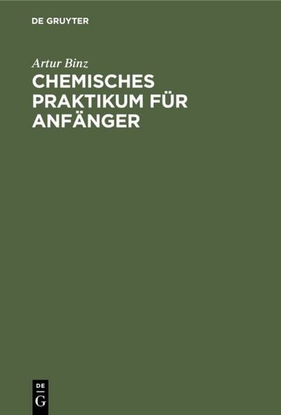 Produktbild: Chemisches Praktikum f&uuml;r Anf&auml;nger