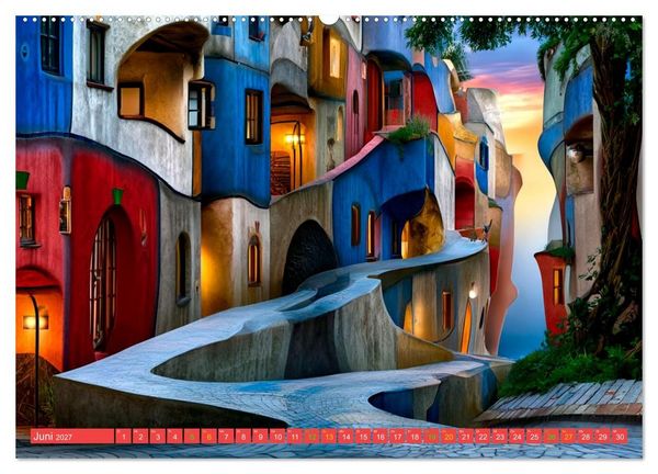 Produktbild: Das Paradies der tanzenden H&auml;user (Wandkalender 2027 DIN A2 quer), CALVENDO Monatskalender