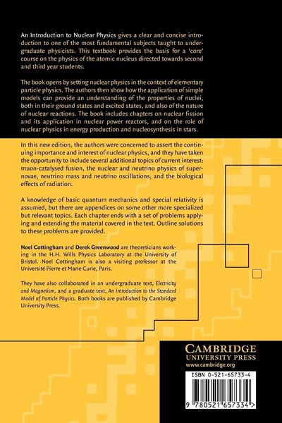 Produktbild: An Introduction to Nuclear Physics