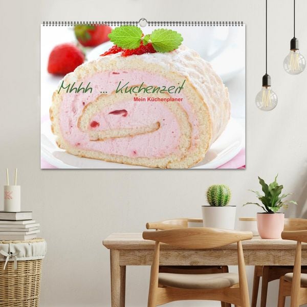 Produktbild: Mhhh ... Kuchenzeit Mein K&uuml;chenplaner (Wandkalender 2026 DIN A2 quer), CALVENDO Monatskalender