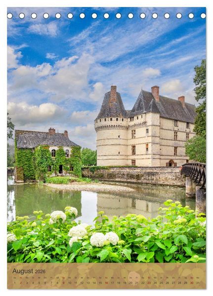 Produktbild: Die Schl&ouml;sser im Loiretal (Tischkalender 2026 DIN A5 hoch), CALVENDO Monatskalender