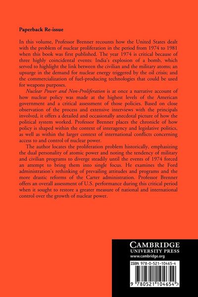 Produktbild: Nuclear Power and Non-Proliferation