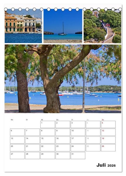Produktbild: Hola Mallorca (Tischkalender 2026 DIN A5 hoch), CALVENDO Monatskalender