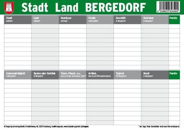 Produktbild: Hamburg: Stadt Land Bergedorf