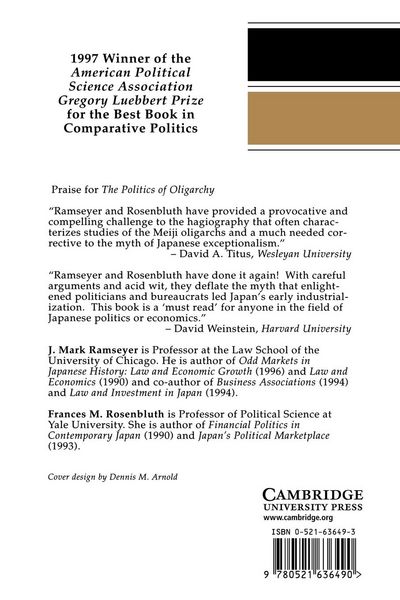 Produktbild: The Politics of Oligarchy