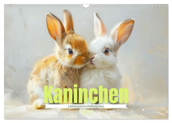 Produktbild: Kaninchen - Liebenswerte Fellb&auml;llchen (Wandkalender 2026 DIN A3 quer), CALVENDO Monatskalender