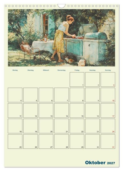 Produktbild: Frauen im Garten. Poesie im Aquarell-Stil (Wandkalender 2027 DIN A3 hoch), CALVENDO Monatskalender
