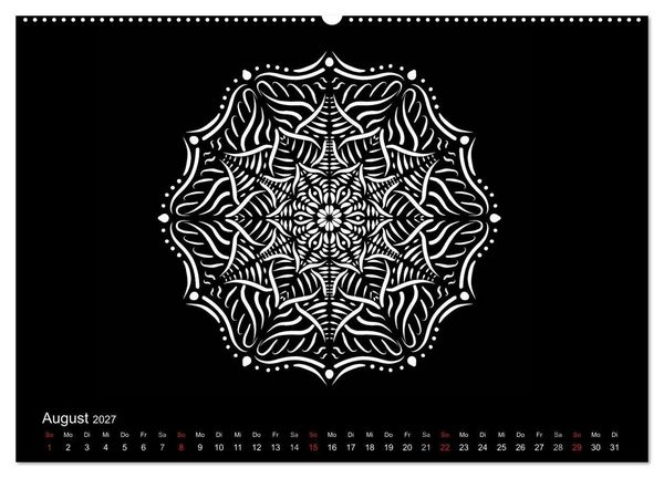 Produktbild: Entspannung und Ruhe durch Mandalas (hochwertiger Premium Wandkalender 2027 DIN A2 quer), Kunstdruck in Hochglanz