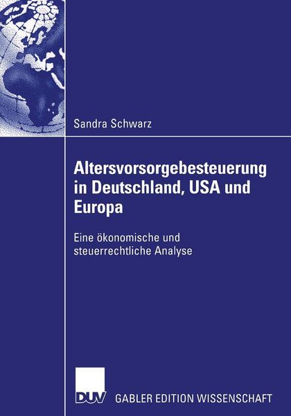 Produktbild: Altersvorsorgebesteuerung in Deutschland, USA und Europa