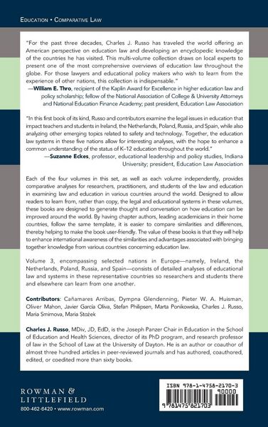Produktbild: Handbook of Comparative Education Law
