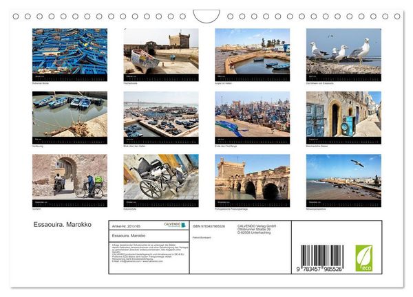 Produktbild: Essaouira. Marokko (Wandkalender 2026 DIN A4 quer), CALVENDO Monatskalender