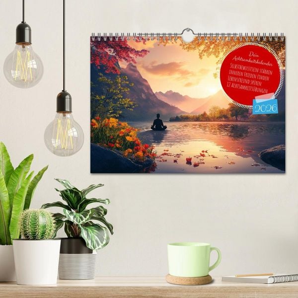 Produktbild: Dein Achtsamkeitskalender (Wandkalender 2026 DIN A4 quer), CALVENDO Monatskalender