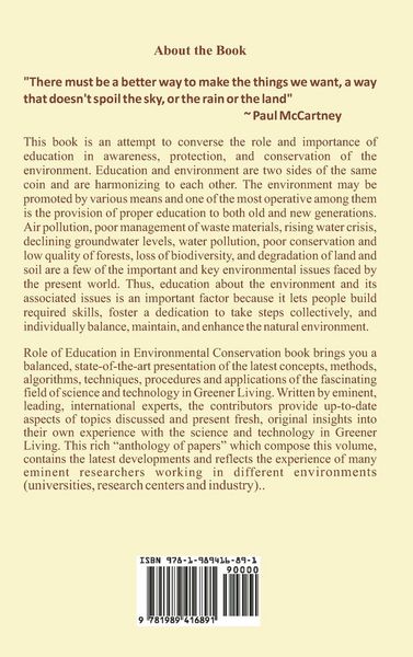 Produktbild: Role of Education in Environmental Conservation