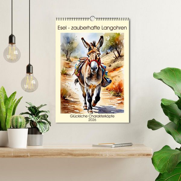 Produktbild: Esel - zauberhafte Langohren (Wandkalender 2026 DIN A3 hoch), CALVENDO Monatskalender
