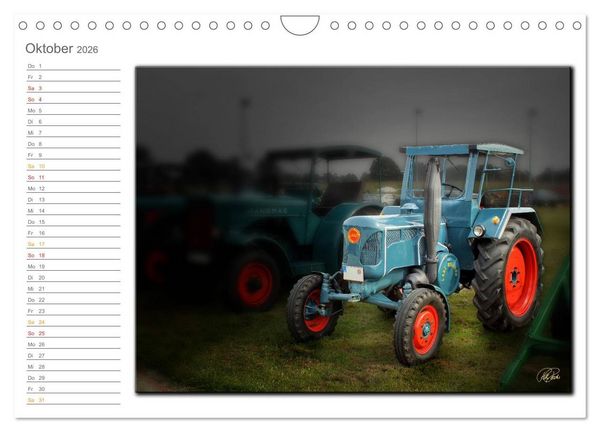 Produktbild: Oldtimer - geliebte Trecker (Wandkalender 2026 DIN A4 quer), CALVENDO Monatskalender