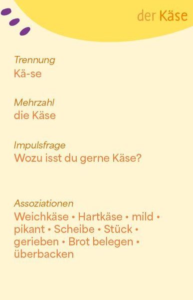 Produktbild: Wortschatzk&auml;rtchen: Lebensmittel