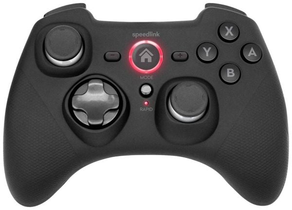 SPEEDLINK RAIT Bluetooth Gamepad - for Nintendo Switch/OLED/PC/Android, rubber-black