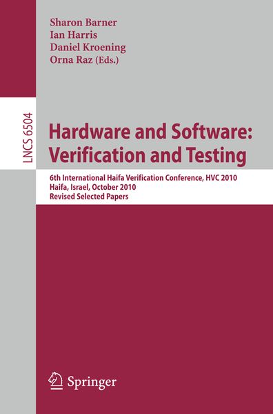 Produktbild: Hardware and Software: Verification and Testing