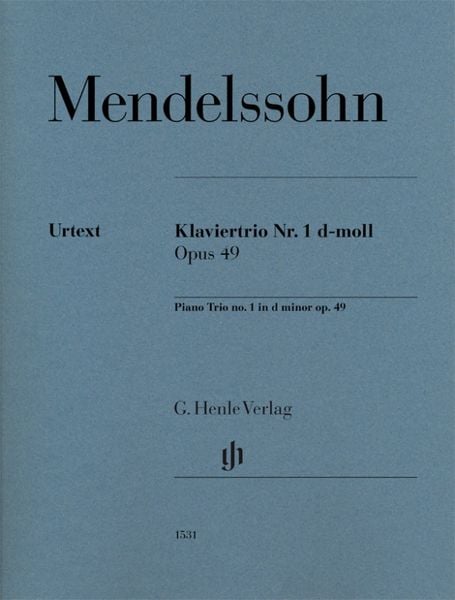 Produktbild: Felix Mendelssohn Bartholdy - Klaviertrio Nr. 1 d-moll op. 49