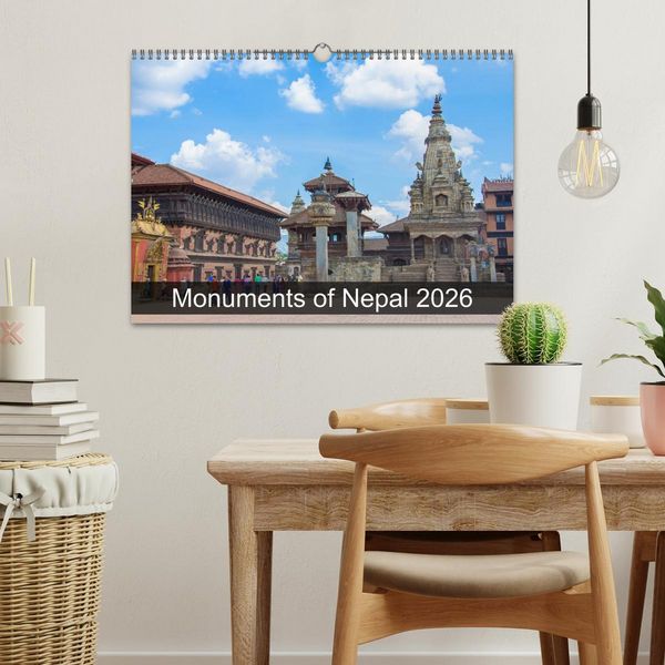 Produktbild: Monuments of Nepal 2026 (Wall Calendar 2026 DIN A3 landscape), CALVENDO 12 Month Wall Calendar