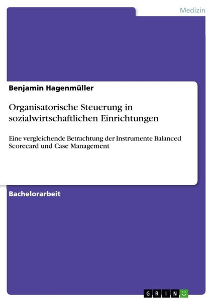 Produktbild: Organisatorische Steuerung in sozialwirtschaftlichen Einrichtungen