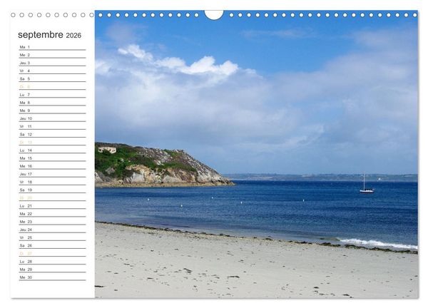 Produktbild: Bretagne Finist&egrave;re balade estivale &agrave; Camaret-sur-Mer (Calendrier mural 2026 DIN A3 vertical), CALVENDO calendrier mensuel