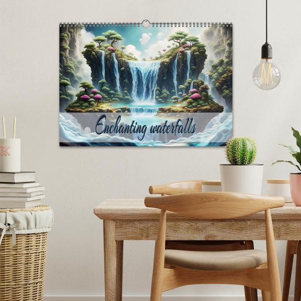Produktbild: Enchanting waterfalls (Wall Calendar 2026 DIN A3 landscape), CALVENDO 12 Month Wall Calendar