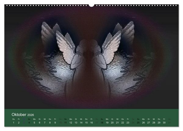 Produktbild: AUF ENGELSFL&Uuml;GELN (Wandkalender 2026 DIN A2 quer), CALVENDO Monatskalender