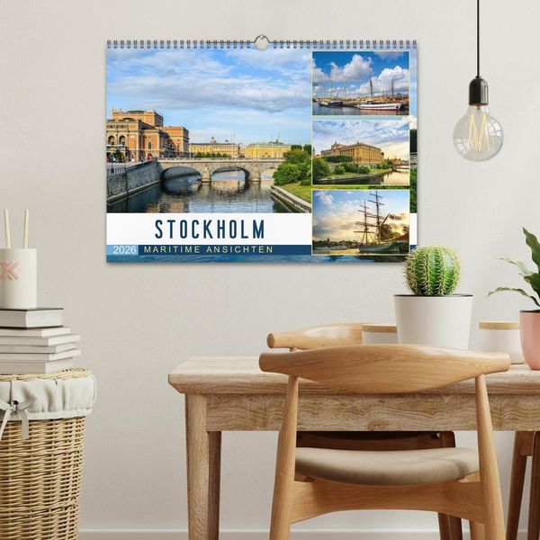 Produktbild: Stockholm - Maritime Ansichten (Wandkalender 2026 DIN A3 quer), CALVENDO Monatskalender