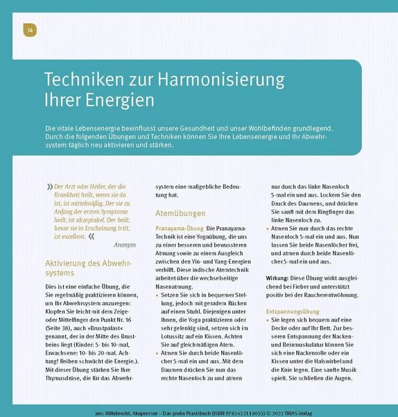 Produktbild: Akupressur - Das gro&szlig;e Praxisbuch