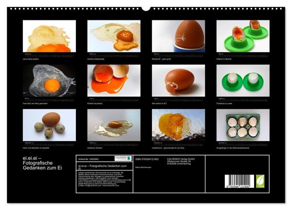 Produktbild: ei.ei.ei &ndash; Fotografische Gedanken zum Ei (hochwertiger Premium Wandkalender 2027 DIN A2 quer), Kunstdruck in Hochglanz