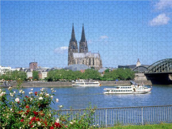 Produktbild: CALVENDO Puzzle K&ouml;ln am Rhein | 1000 Teile Lege-Gr&ouml;&szlig;e 64x48cm Foto-Puzzle f&uuml;r gl&uuml;ckliche Stunden