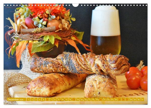 Produktbild: Brot und Geb&auml;ck. Feines aus der Backstube (Wandkalender 2026 DIN A3 quer), CALVENDO Monatskalender