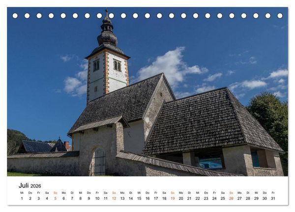 Produktbild: Oberkrain und Triglav-Nationalpark (Tischkalender 2026 DIN A5 quer), CALVENDO Monatskalender