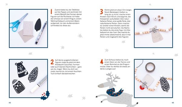 Produktbild: 24 x Basteln &ndash; Weihnachtliche Projekte f&uuml;r Kinder