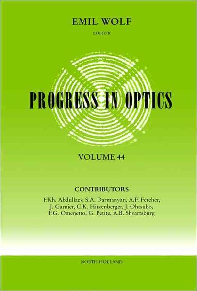 Produktbild: Progress in Optics