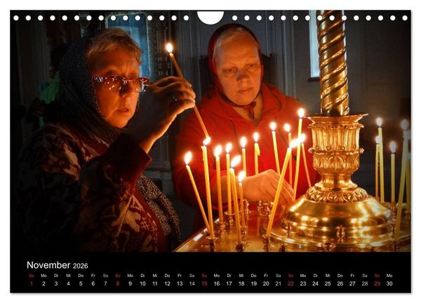 Produktbild: GESICHTER RUSSLANDS 2026 (Wandkalender 2026 DIN A4 quer), CALVENDO Monatskalender