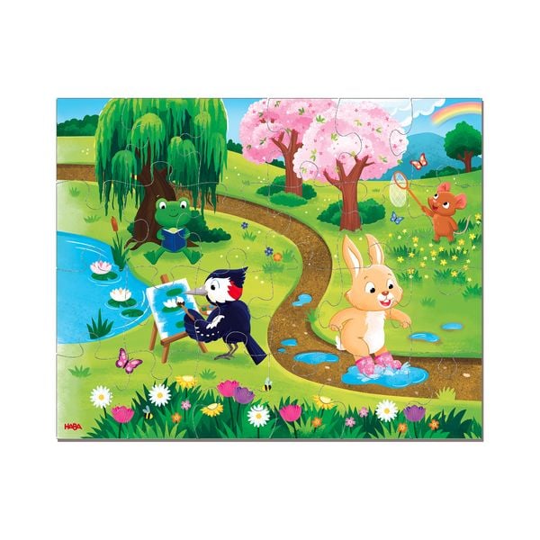 Produktbild: HABA 2013402001 - Puzzle Jahreszeiten, 4x24 Teile, Kinderpuzzle ab 3 Jahren