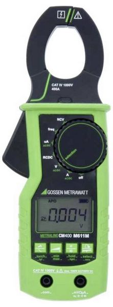 Produktbild: Gossen Metrawatt METRALINE CM 400 Stromzange digital inkl. Pr&uuml;fkabel CAT IV 1000 V Anzeige (Counts): 4000